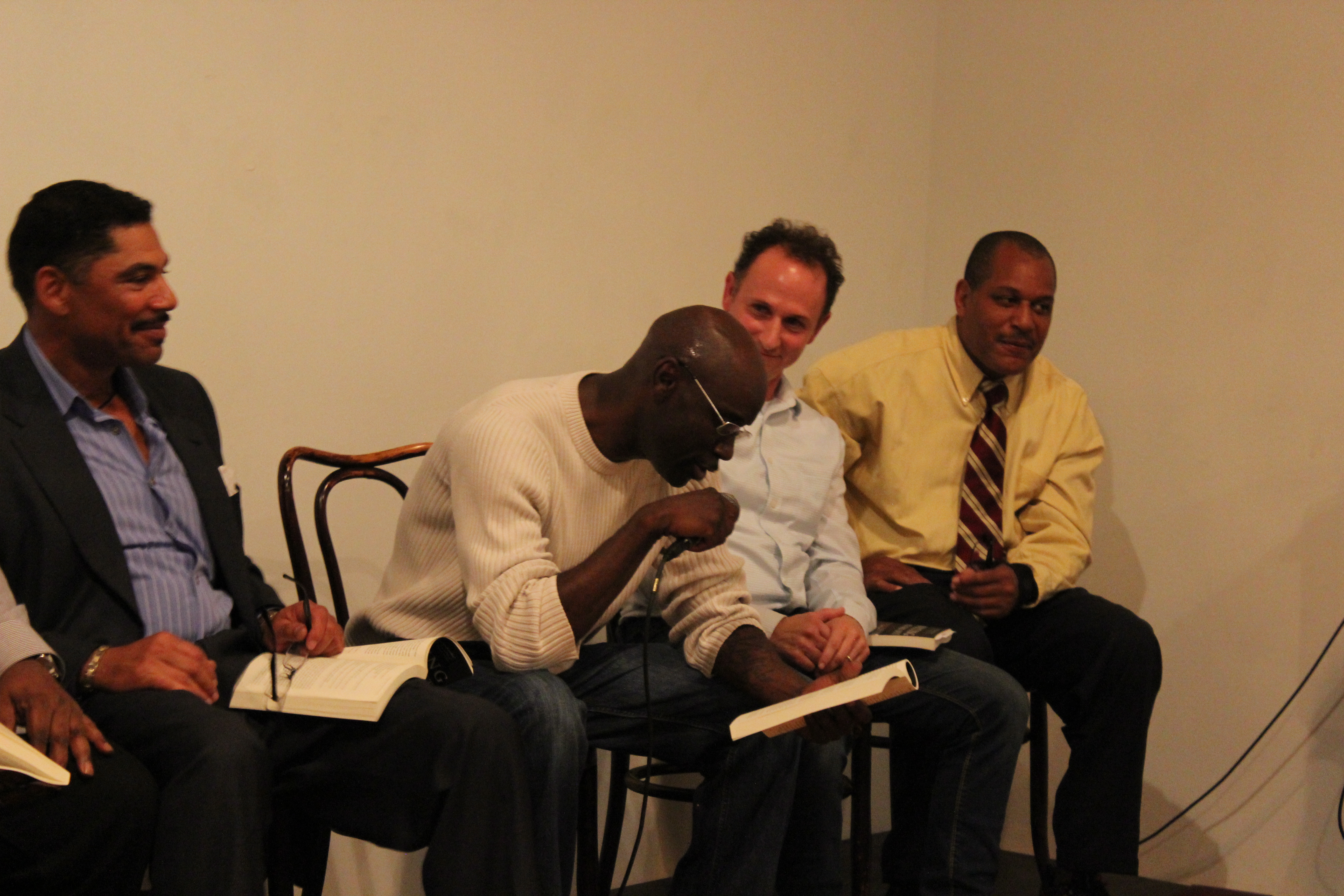 Naji reading at book launch